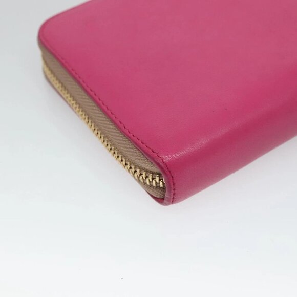 LOEWE Anagram Wallet Leather Pink Auth am7936 - Picture 2 of 16